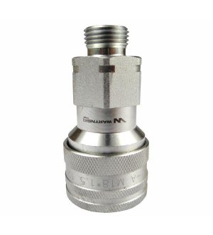 Szybkozłącze hydrauliczne gniazdo M18x1.5 gwint zewnętrzny EURO (9100818G) (ISO 7241-A) Waryński