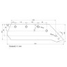Eurolemiesz prawy 16" Kverneland Vulcan pasuje śruba M14X34OV1 - 4 szt.