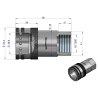 Szybkozłącze hydrauliczne gniazdo G1"BSP gwint wewętrzny ISO 7241-A Waryński