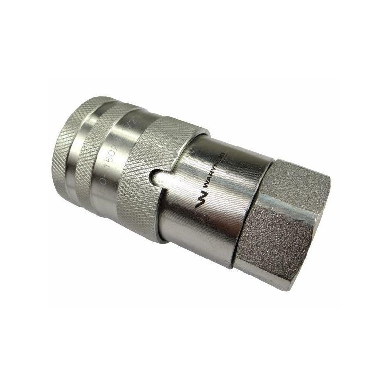 Szybkozłącze hydrauliczne suchoodcinające gniazdo G1/2"BSP gwint wewnętrzny ISO16028 Waryński