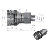 Szybkozłącze hydrauliczne gniazdo M16x1.5 gwint zewnętrzny EURO (9100816G) (ISO 7241-A) Waryński