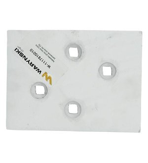 Nakładka płozy lewa tylna zastosowanie PO 735 Unia Pług stal borowa WARYŃSKI