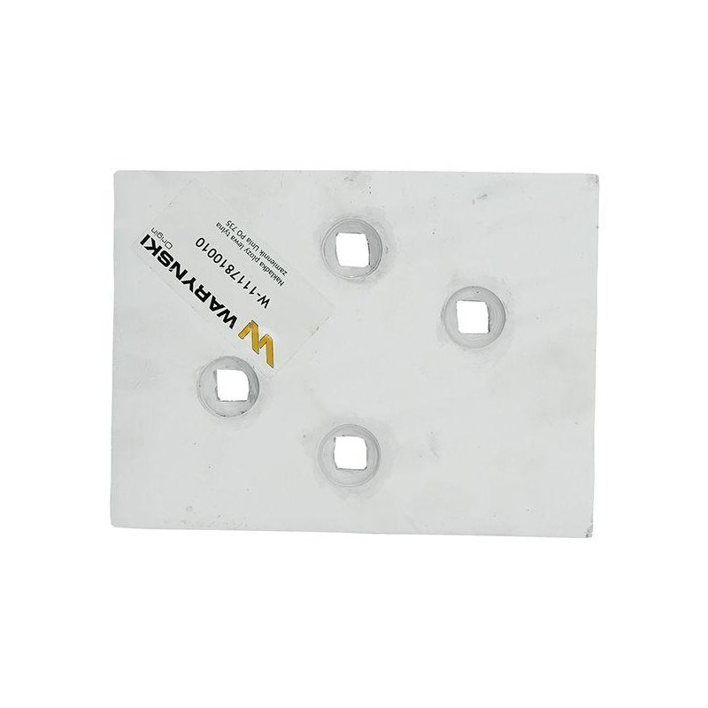 Nakładka płozy lewa tylna zastosowanie PO 735 Unia Pług stal borowa WARYŃSKI