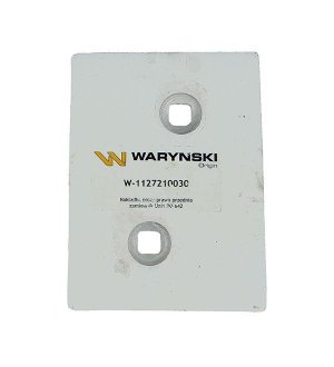 Nakładka płozy prawa przednia zastosowanie PO 642 Unia Pług stal borowa WARYŃSKI