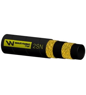 Wąż hydrauliczny do zakuwania DN10 2-oplotowy 330 Bar Waryński (sprzedawany po 25m)