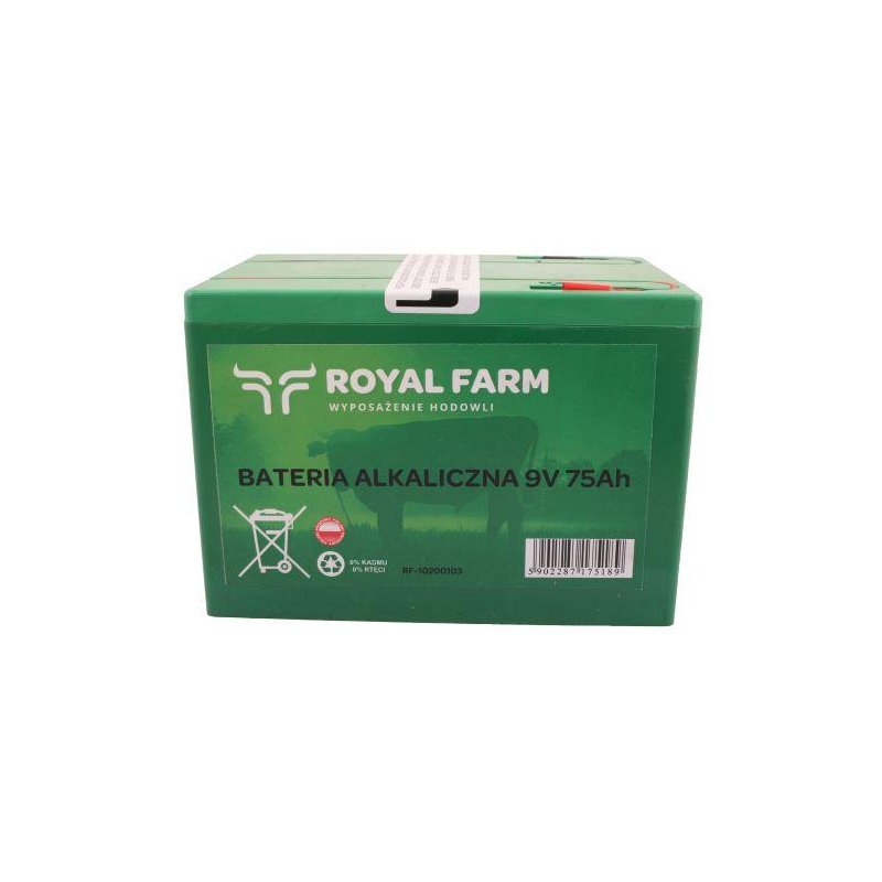 Bateria alkaliczna 75Ah 9V ROYAL FARM 201031002 do ECOSTOP