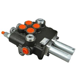 Rozdzielacz hydrauliczny 80L/min 2-sekcyjny na linki (kity)