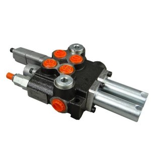 Rozdzielacz hydrauliczny 40L/min 2-sekcyjny z jedną sekcją pływającą na linki (kity)