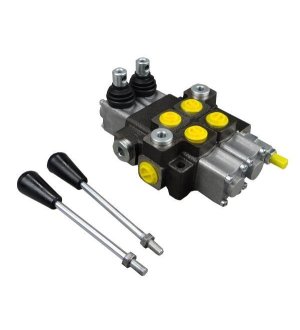 Rozdzielacz hydrauliczny 2-sekcyjny max przepływ 40L  Waryński