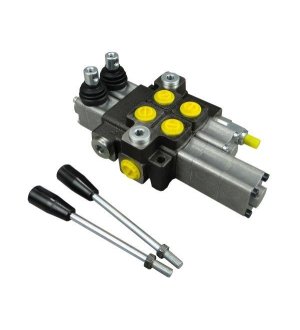 Rozdzielacz hydrauliczny 2-sekcyjny max przepływ 40L 1-sekcja pływająca  Waryński