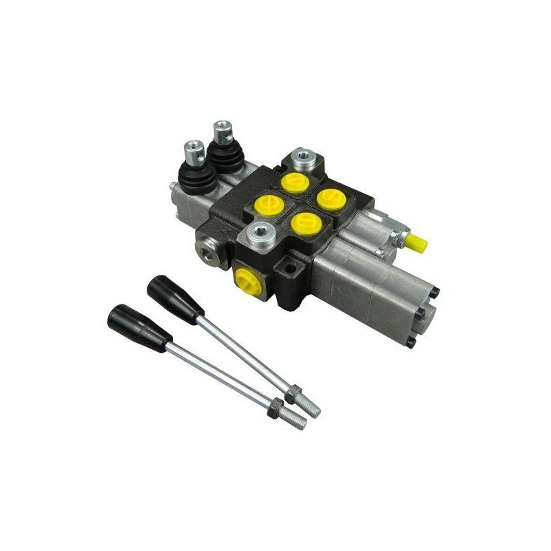 Rozdzielacz hydrauliczny 2-sekcyjny max przepływ 40L 1-sekcja pływająca  Waryński