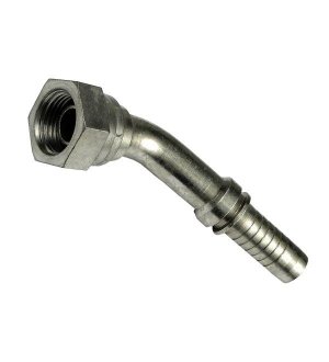 Zakucie hydrauliczne kątowe DKR45 DN16-5/8"BSP nakrętka (45 stopni) CAST