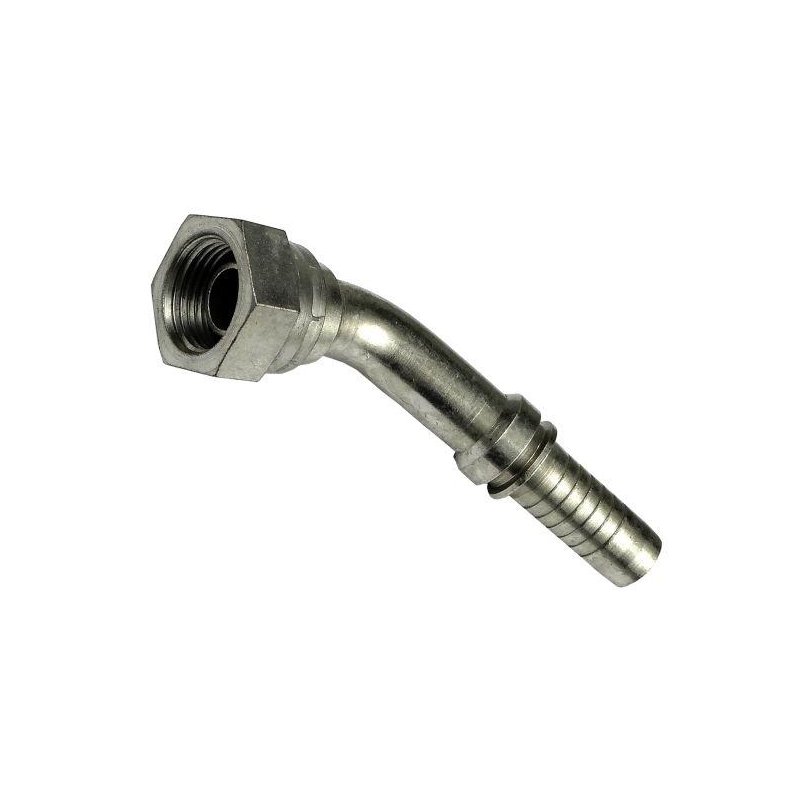 Zakucie hydrauliczne kątowe DKR45 DN16-5/8"BSP nakrętka (45 stopni) CAST