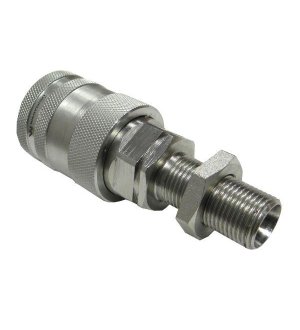 Szybkozłącze hydrauliczne gniazdo long M18x1.5 gwint zewnętrzny EURO PUSH-PULL (9100818GL) (ISO 7241-A) Waryński