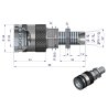 Szybkozłącze hydrauliczne gniazdo long M18x1.5 gwint zewnętrzny EURO PUSH-PULL (9100818GL) (ISO 7241-A) Waryński