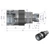 Szybkozłącze hydrauliczne gniazdo M20x1.5 gwint zewnętrzny EURO PUSH-PULL (9100822G) (ISO 7241-A) Waryński