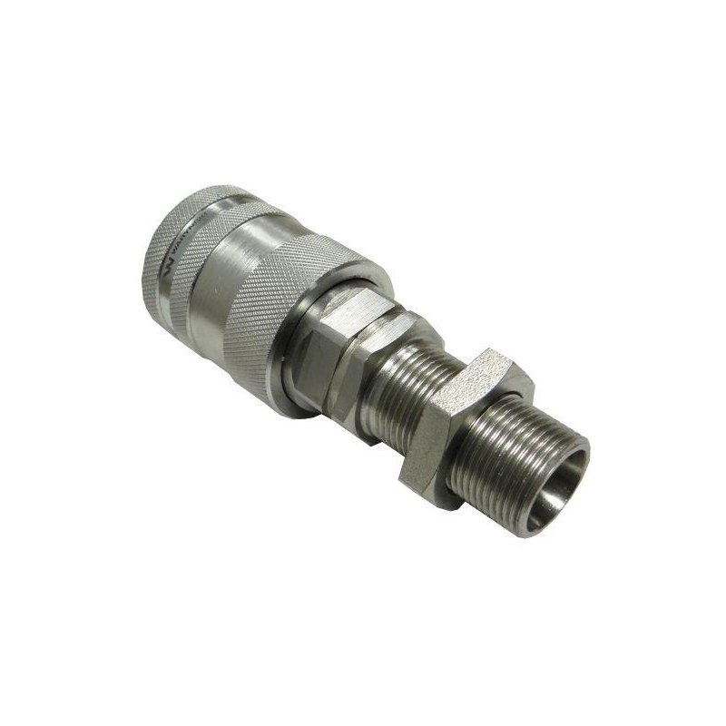 Szybkozłącze hydrauliczne gniazdo long M22x1.5 gwint zewnętrzny EURO PUSH-PULL (9100822GL) (ISO 7241-A) Waryński