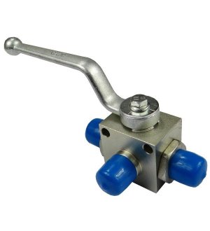 Zawór kulowy hydrauliczny 3-drożny M18x1.5 z otworami montażowymi