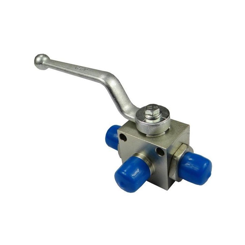 Zawór kulowy hydrauliczny 3-drożny M18x1.5 z otworami montażowymi