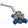 Zawór kulowy hydrauliczny 3-drożny M18x1.5 z otworami montażowymi