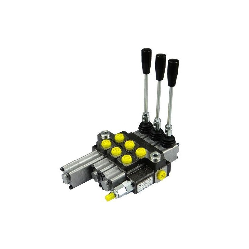 Rozdzielacz hydrauliczny 3-sekcyjny max przepływ 40L 1-sekcja pływająca  Waryński