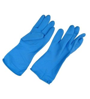Rękawice ochronne gumowe flokowane niebieskie XL 60g ogólne prace mechaniczne oraz rolnictwo i ogrodnictwo ( sprzedawane po 12 )