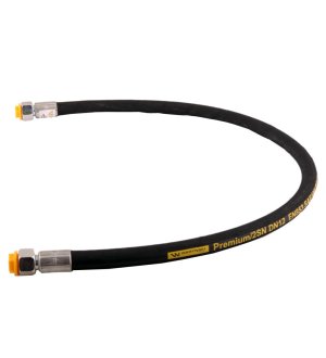Przewód hydrauliczny 275 bar gwint DKR/DKR 1/2" BSP proste L-1000mm DN12-2SN (C11C11/211/13-1000) 27.5 Mpa