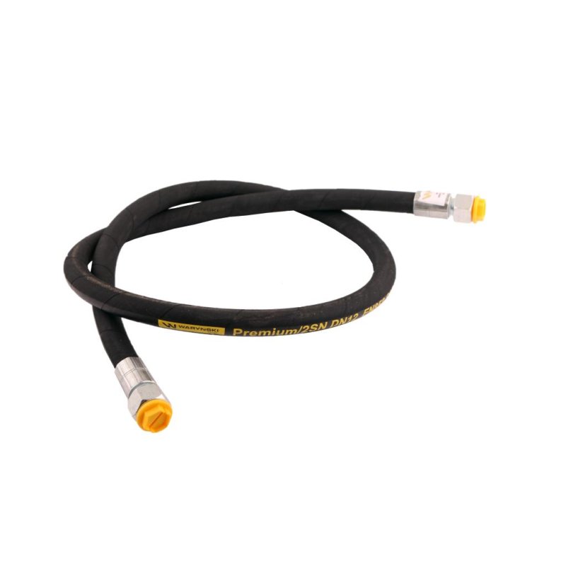 Przewód hydrauliczny 275 bar gwint DKR/DKR 1/2" BSP proste L-1500mm DN12-2SN (C11C11/211/13-1500) 27.5 Mpa