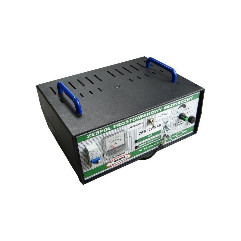 Prostownik z rozruchem 12V-24V 32A/380A Hertz