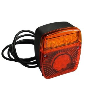 Lampa przyczepki diodowa LED bez oświetlenia tablicy W18U