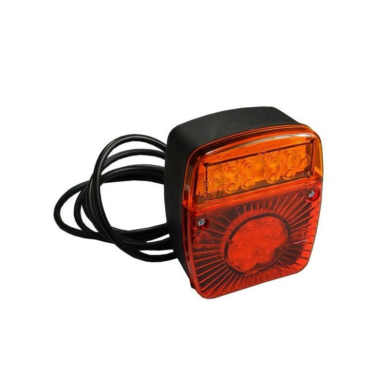 Lampa przyczepki diodowa LED bez oświetlenia tablicy W18U
