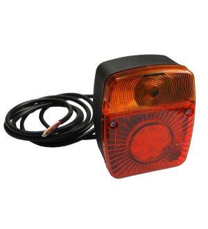 Lampa przyczepki W18U diodowa pozycyjne LED z oświetleniem tablicy rejstracyjnej