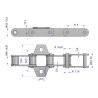 Łańcuch podajnika CA550 łapka K1 co 6 ogniwa 5m Waryński