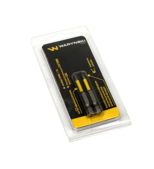 Końcówki wkretakowe udarowe bity T15 50mm 2 szt w op Waryński