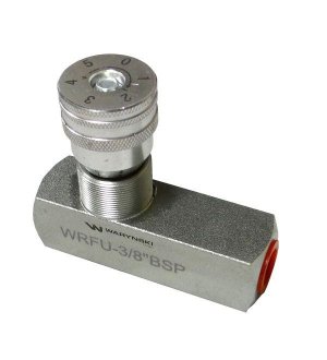 Zawór dławiąco-zwrotny WRFU 90 3/8"BSP Waryński
