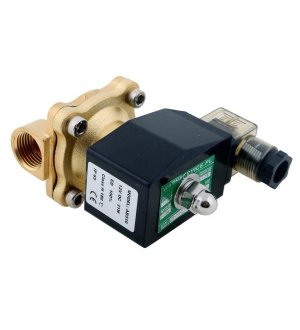 Elektrozawór 2N15 1/2" 12V DC NC (normalnie zamknięty) EPDM komplet z cewką i wtykiem