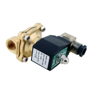 Elektrozawór 2N15 1/2" 230V AC NC (normalnie zamknięty) EPDM komplet z cewką i wtykiem