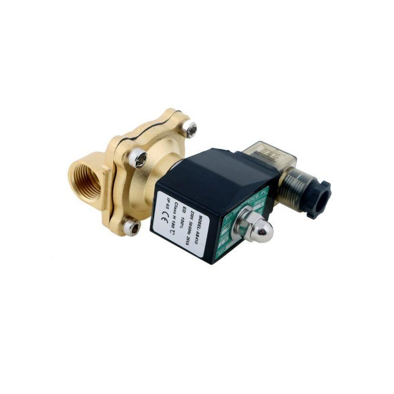 Elektrozawór 2N15 1/2" 230V AC NC (normalnie zamknięty) EPDM komplet z cewką i wtykiem