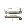 Przegub kierowniczy lewy 285mm- M22x1,5 AL110957 WARYŃSKI