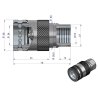 Szybkozłącze hydrauliczne gniazdo G1/2"BSP gwint wewnętrzny EURO PUSH-PULL (ISO 7241-A) Waryński