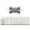 Złączka hydrauliczna calowa AA 1 1/4" BSP Waryński