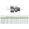 Przyłączka hydrauliczna metryczna AB (EVGE) M12x1.5 06L x M10x1 ED Waryński ( sprzedawane po 2 )
