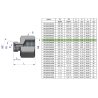 Tulejka różnicowa hydrauliczna calowa AB 3/8"GZ x 1/4"GW BSP Waryński ( sprzedawane po 2 )