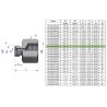 Tulejka różnicowa hydrauliczna calowa AB 3/8"GZ x 1/2"GW BSP Waryński ( sprzedawane po 2 )