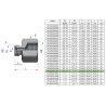 Tulejka różnicowa hydrauliczna calowa AB 3/4"GZ x 1"GW BSP Waryński