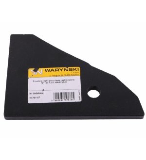 Przednia część płozy lewa zastosowanie 761107 Kuhn stal borowa WARYŃSKI