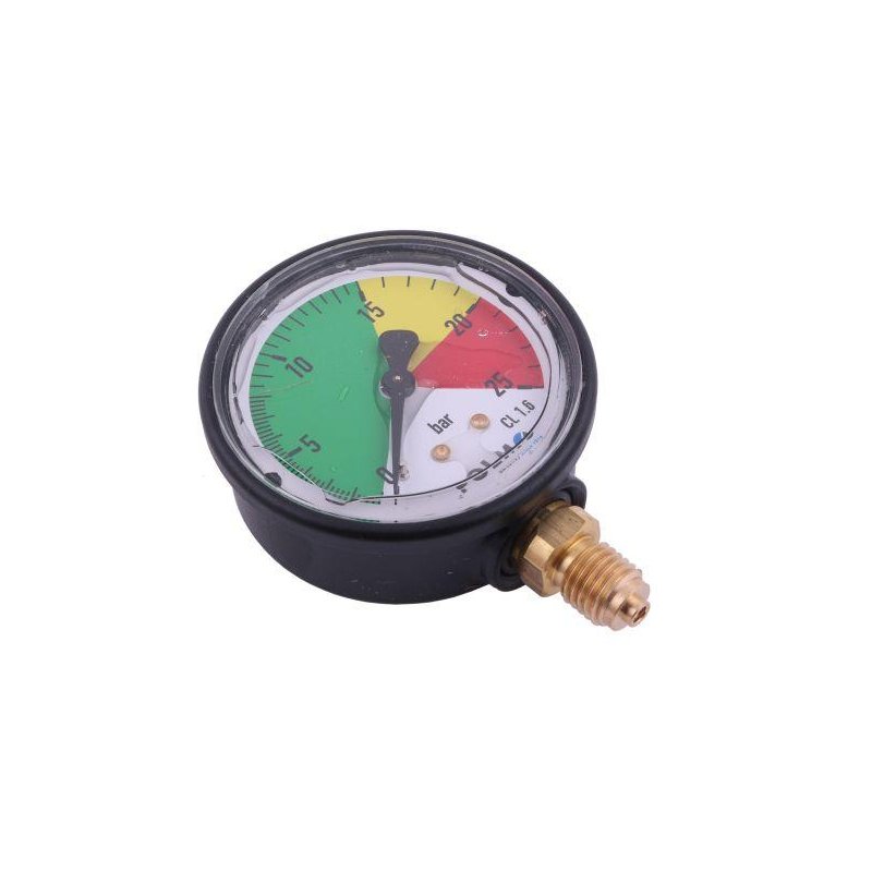 Manometr glicerynowy M63 0-25 bar. gwint M12x1.5 dolne przyłącze. obudowa plastikowa. Opryskiwacz POLMO