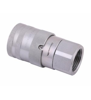 Szybkozłącze hydrauliczne suchoodcinające (rozmiar 3/4) gniazdo G1"BSP gwint wewnętrzny ISO16028 Waryński