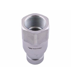 Szybkozłącze hydrauliczne suchoodcinające (rozmiar 3/4) wtyczka G1"BSP gwint wewnętrzny ISO16028 Waryński