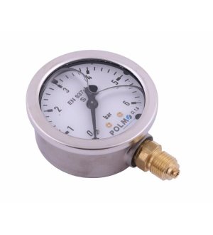 Manometr glicerynowy M63 0-6 bar dolne przyłącze G1/4" POLMO